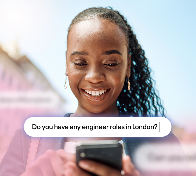 a person looking at her phone