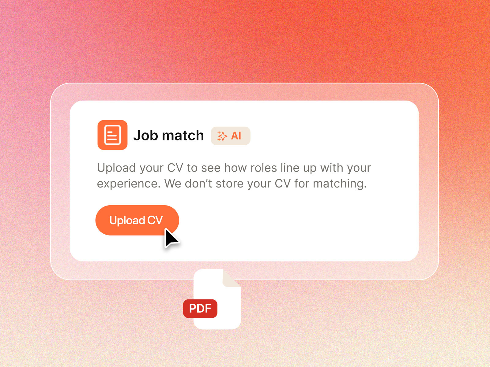 Job Match Guided Discovery