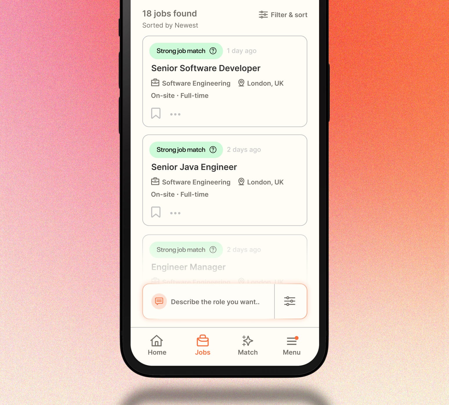 Job Match Native To Platform 1