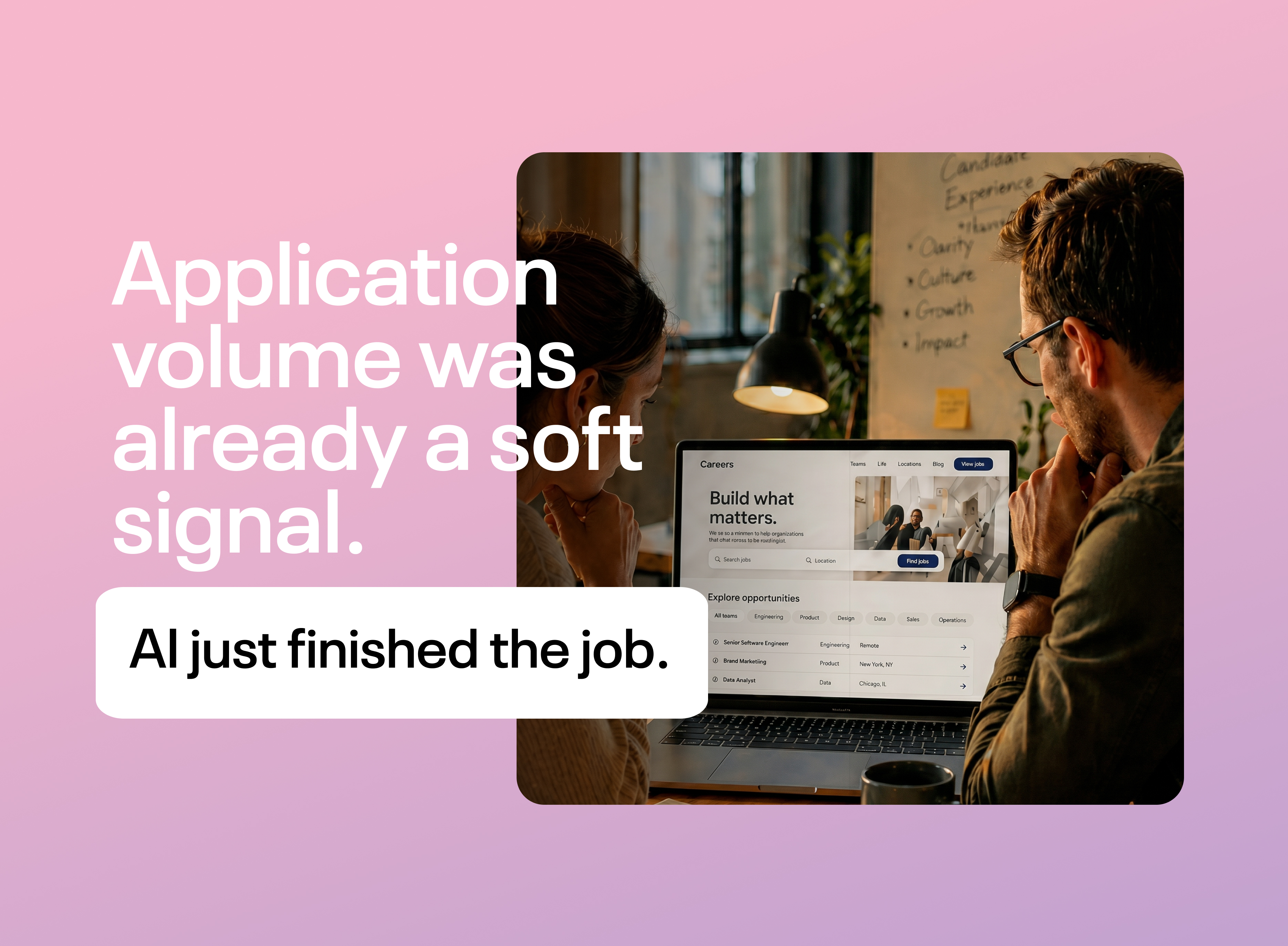 Application Volume Was Already A Soft Signal Week 1