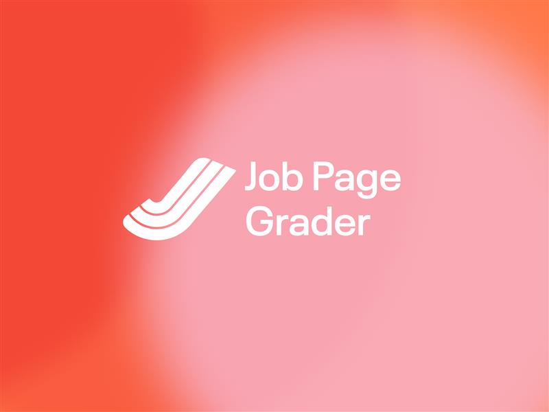 a logo on a red background