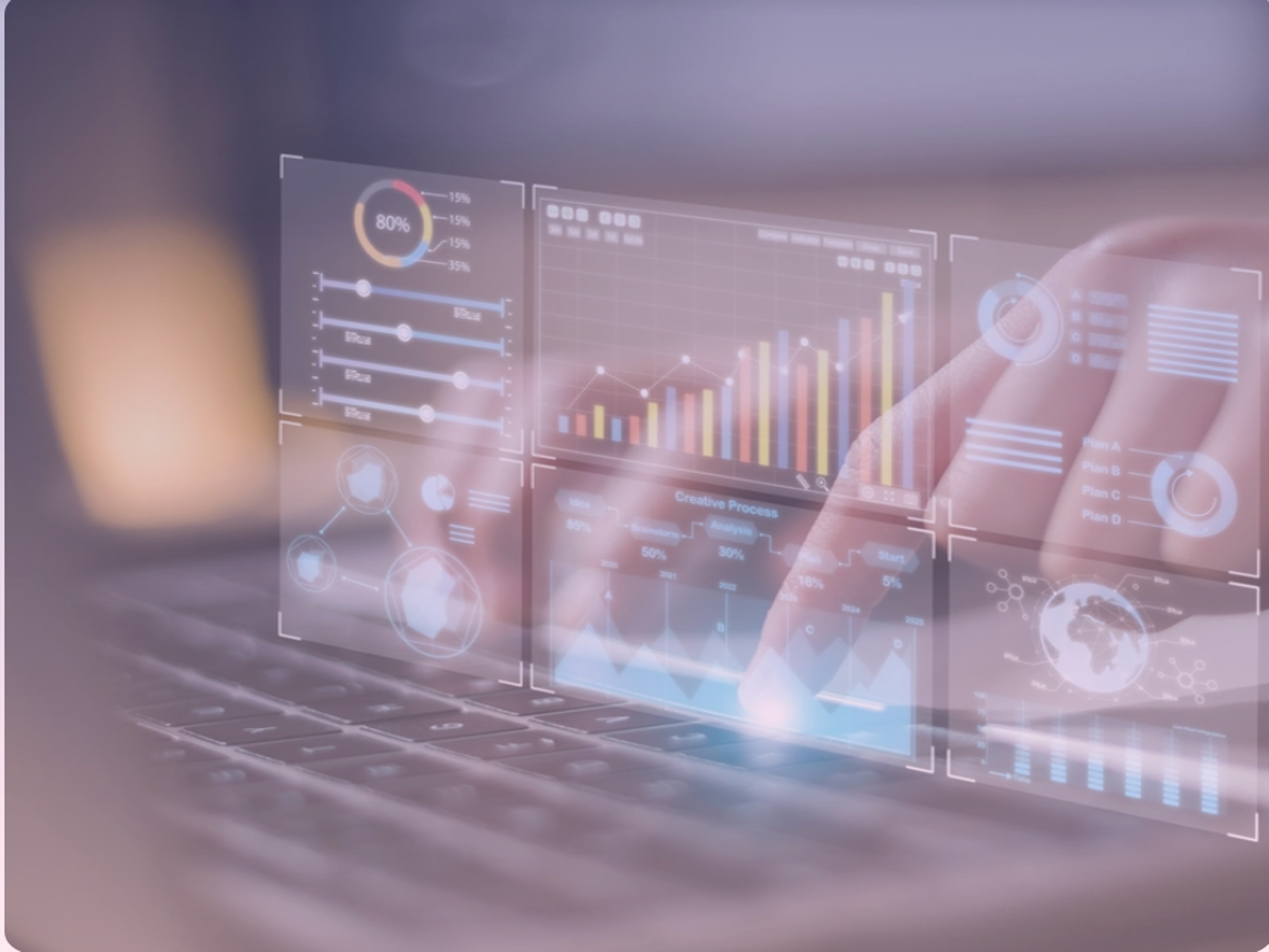 Happydance Gradient Portrait