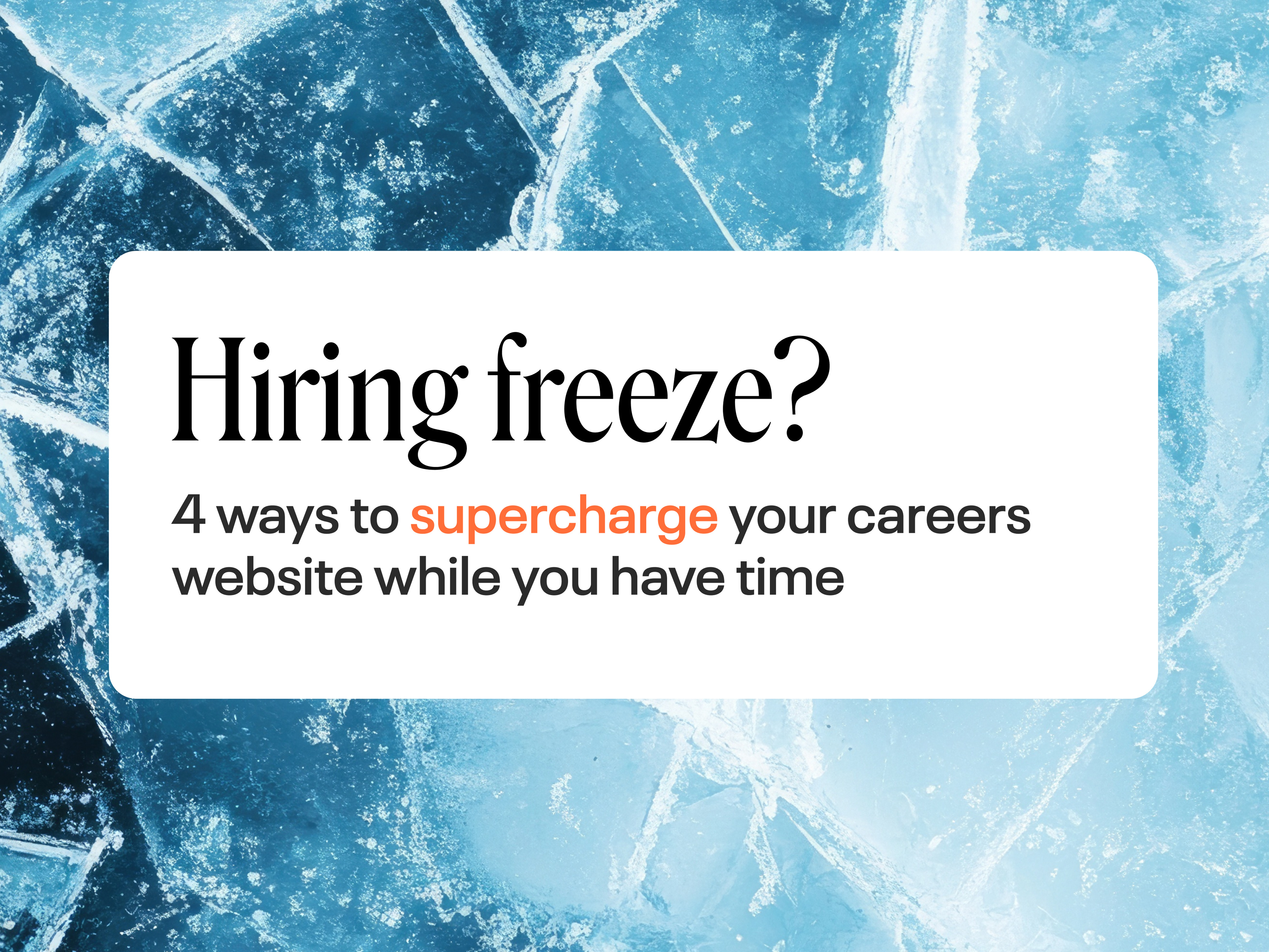 Hiring Freeze
