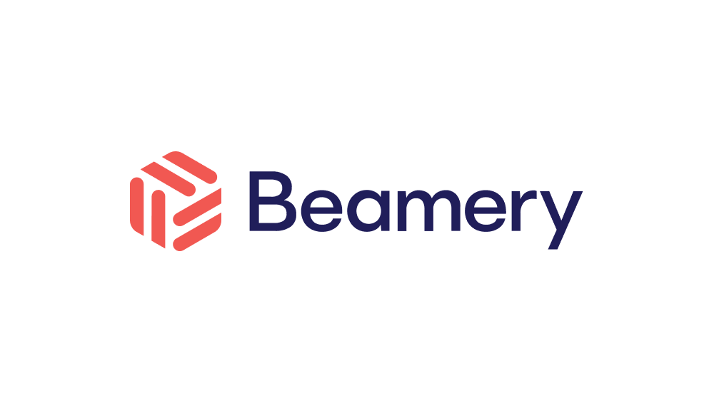 a logo with a hexagon and a cube