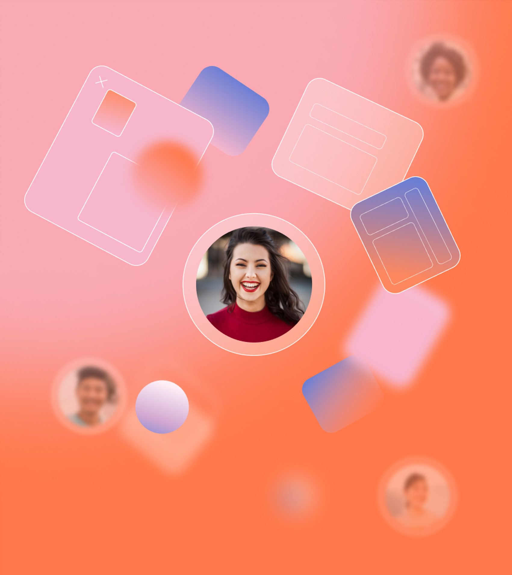 a screenshot of a person smiling